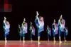 Scénario filles chinois interprètent costumes couleurs gradient tulle vêtements de danse de danse costumes classiques de performance de performance D240425