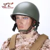 CAPS Hochwertige universelle tragbare militärische Stahl M1 Helm Taktische Schutzarmee Airsoft Equipment Cap Field Grüne Helme Helme