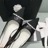 Дизайнерский Slingback для женщин заостренные цепные каблуки на высокие каблуки весна и летние модные сандалии моды на 100%.