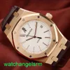 AP Crystal Wrist Watch Mens Royal Oak Offshore Automatic Machinery 18K Rose Gold Date Display Watch avec diamètre 39mm 15300or.OO.D088CR.02