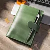 Yiwi Creative Leather Notebook A5 A6 Lose Leaf Spiral Diary Kawaii Notebooki i Jourals Cute Agenda Planner
