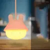 Luci notturne luce appesa al colore che cambia silicone a led con remoti luci notturne addebitabili per bambini