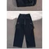Loose Large Pocket Jeans for Men and Women's Workwear Trendy Brand Versatile Wide Leg Pants on the Street