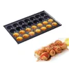 18 trous 28 trous Commercial Takoyaki Machine Maker Poste de pâtisserie antiadhésive Plaque en aluminium Octopus Balle de viande Cuissier de viande Grill T4832404