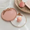 Candle Holders Candlestick Pad Base Pography Ornaments Retro Round Tray Holder Home Storage Decoration Supplies Friend Gifts