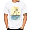 T-shirt maschile Teehub Tees Casual Hipster Beach Surf Men T-shirts Boy Retro Stampa per auto a manica corta Sport Sport Topsl2404