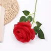 Dekoracyjne kwiaty symulowane pojedynczą gałąź Rose sztuczny kwiat Materiały ślubne Dekoracja salonu Rekwizyty Fałszywe hurtowe