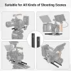 Accessories SmallRig 2PCS 15mm Aluminum Alloy Rods 12inch Long for Sony DSLR Camera 15mm Rail Rod Black System Camera Accessories Universal