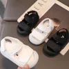 SANDALS BEBÊ SANDALS DE VERÃO MENINOS MENINOS MOLOS SONO DE CRIANÇAS CRIANÇAS BLANCA BRANCA COLA PRAIA SAPATOS DE PRAIA ABALIAÇÃO DE TODE PROTECT SOMENOS 240409