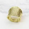 6Pieces Retro Metallic Gold Compated Rings Multi Design Simple Classic Personality Finger Sieraden Gift 4 240424