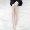 Сексуальные носки прозрачные чулки на колене черное белое сексуальное подвеска