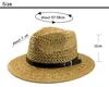 Szerokie brzegowe czapki wiadra czapki moda Sunhat Summer Straw Hat Men kobiety moda sombrero banama hat fedora y240425