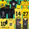 REUS Blackout Soccer Jersey 23 24 25 Sondertrikot Sancho Haller 2024 Soccer Football Top Shirt Special All Black Malen Moukoko Hummels Hazard Yeyna Men Kit Kit