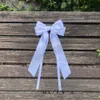 Niños Long Ribbon Bows Backpins encantadores Bows Satin Bows Princess Hair Boutique Barrettes Accesorios Z7884