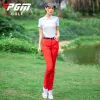 Pants PGM Women Golf Pants Trousers Sportswear Female Slim Quick Dry Elastic Summer Leisure Pants Outdoor Sports Clothing Pants