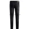 Jeans de designer pour hommes automne-jet nouveau jeans pour hommes élastiques slim fit de qualité pantalon de mode noire européen.