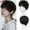 Wigs LUPU Short Synthetic Hair Wigs Black Blonde Handsome Boy Cosplay Wig Natural Fake False Hair High Temperature Fiber