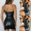 Fashion Women Sexy vendage Fodycon vestido sin mangas sin espalda de espalda club flaco fiesta negra corta 240428