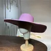 Breda randen hattar hink hattar grossist stratt 25 cm str att ljusa lila detaljhandelssol hatt ultratunna andningsbara sommarsol hatt resor män och kvinnor j240425