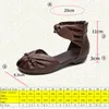 Sandals Koznoy 3cm Sandas Genuine Leather Rubber Women Ankle Booties Flats Breathable Oxfords Fashion Comfy Peep Toe Hollow Summer Shoes