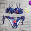 Swimwear femminile 2024 Woman Bikini Set da bagno Sexy Swimming Boach Summer Beach a due pezzi Push Up Back Bass Bass Waist Bareding costoni