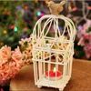 Candle Holders Europe Style Birdcage Metal Wedding Decoration White Creative Lantern Candlestick