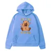 Xuib mole -mole moletons infantis molhas de lã de outono Capybara kawaii Anime Hoodie garoto y2k sudadera casual jacket cenos