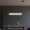 Натуральный мраморный длинная полосатая лампа современный минималистский бар
