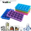 Outils de crème glacée Walfos 100% Silicone de qualité alimentaire 1 Nouveau 15 carré Silicone à glace Maker Glaker Pudding Moule de glace Q240425