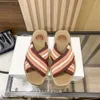 slide miui channelism sandals chlooe H Slippers Womens Casual Outwear Ribbon Knitted Flat Bottom Slippers