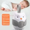 Moniteurs nouveau-né hibou blanc machine à bruit aide bébé moniteurs de sommeil lecteur de musique haut