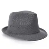 England Retro Top Jazz Hats for Men 4 Storlek 57 58 59 60cm Straw Hat Fashion Women Men Sunhat Gentleman 240323