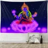 Tapisseries méditation chakra art tapissery lotus bouddha som cack décoration murmala tissu tissu yoga drap