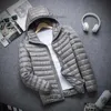 Mens Down Parkas plus rozmiar 5xl 12 kolorów lekkie wodoodporne opakowane puffer kurtki czarne pomarańczowe płaszcze