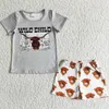 Set di abbigliamento Fashion Toddler Boys Cine Summer Baby Boy Set Western in stile Western Bambini all'ingrosso per bambini