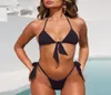 Kobiety bikini Swim Suit Micro Bikini Zestaw wysokiego wycięcia stroju kąpielowego na plażę Zużycie Letnie push Up Up Up Szybkie kostium kąpielowe 9516450