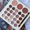 Définit 23 couleurs Palette de fards à paupières Perlement Matte Earth Color Eyeshadow Portable Longueur Highlight Blush Palette Feed Shadow