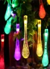 Premium Quality 6m 30 LED Solar Christmas Lights 8 Modes Waterproof Water Drop Solar Fairy String Lights for Outdoor Garden8364807