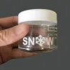 wholesale Empty 3.5g 0.123oz 3D print SNOW Diamond Infused Select Flower Glass Jar Preroll Tube Packages Candy jar LL