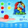 おもちゃ60pcs猫のための水風船再利用可能な浸漬水球5色正しさビーチボールおもちゃボール