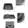 1PC Nonstick Pans Square Cake Pan Metal Bread Baking Mold Microwave Oven Baking Tray Bakeware Kitchen Accessories Tool