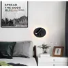 Wandlampen LED SLAAPKAMER BEDBADER LICHT LAMP Simple Guest Studie Room Ronde vierkante dubbele regeling Roteren