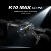 Drones drone k10max 8k professional met drie camera intelligente optische flow -lokalisatie vierway hindernisvermijding speelgoedvlak