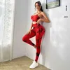 IB33 Ensembles actifs Tie Dye Yoga Femmes de survêtement Fitness Yoga Setwear Workout Bra + High Waist Leggings Gym Vêtements Suissiers Sports Sans 240424