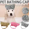 Dog Apparel Bath Shower Cap Long Lasting Elastic Band Non-woven Fabric Pet Ear Prevention Cover Guard Hat Keep Dry