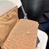 Designväska axelväska mode korsbods påse damväskor handväska väska halm klaffväska vävda tofsar plånbok lyx mini väskor handväska toppkvalitet väska för kvinna