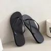 Slippers Flip Flops Home Outside Black Shoes Open Toe Clear Flat House Women's And Ladies Sandals On Beach Slides G Korea Style