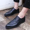 Casual Shoes Men's Business Crocodile Pattern British Style Fashion Trend med Cowhide Men