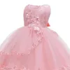 Kız Elbiseleri Bebek Elbise Doğum Günü Partisi Gelinlik Yenidoğan Kostümleri İçin Bebek Prenses Elbise Akşam Kıyafetleri 4-24 Ay D240425