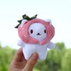 Keychains 1pc Small Panda Plush Taiyaki Cute Fish Keychain Soft Toy Plushie Kawaii